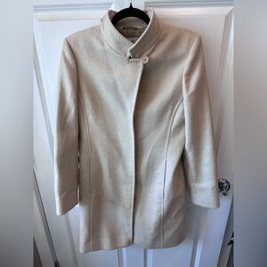 Babaton Aritzia Rosewood Coat in Cream